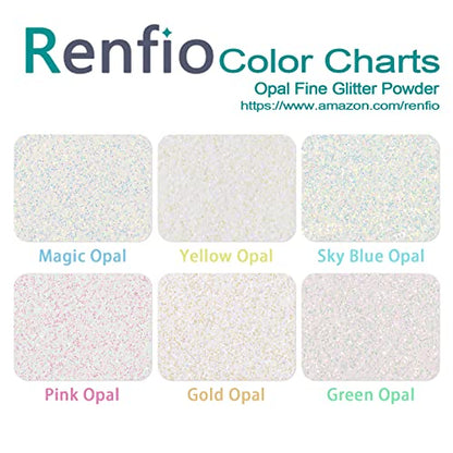 Opal Ultra Fine Glitter Powder Metallic Resin Glitter 1.75 Oz
