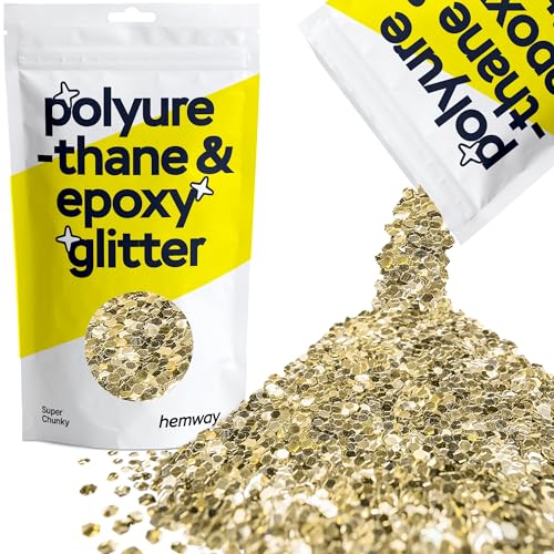 Resin Glitter Champagne Gold 100g Super Chunky (3.5 Ounce)