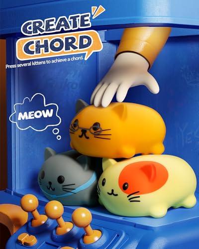 1701 Musical Cat Piano Keyboard Toy Set with Cute Meow Sound