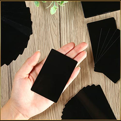 550 Pcs Metal Business Cards Engraving Aluminum Plates for Crafting Multipurpose Metal Sheets for Crafting 0.01 Inch Thick Blank Business Cards for CNC Engraver Laser DIY (550 Count)