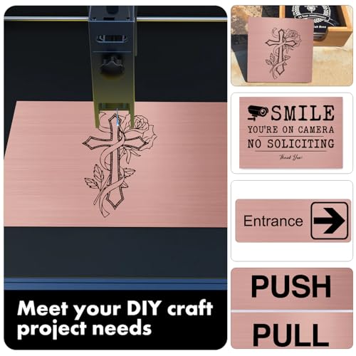 5PCS Laser Engraving Double Color ABS Plastic Sheet (5 Count)