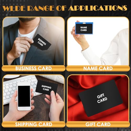 100 Pcs Metal Business Cards Aluminum Laser Engraving Blanks