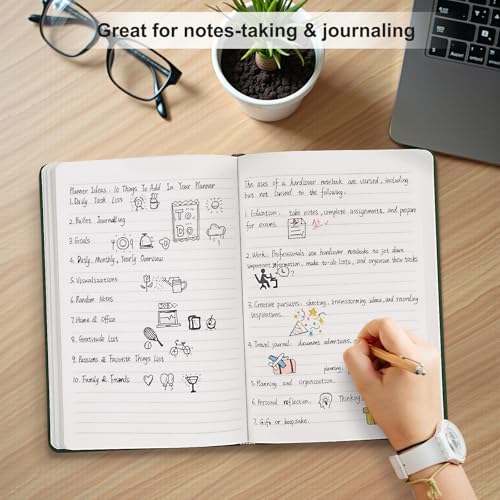 6 Pack Lined Journal Notebooks for Work