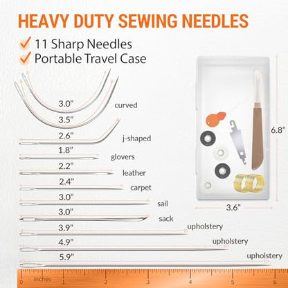 Heavy Duty Sewing Needles (11 Count)