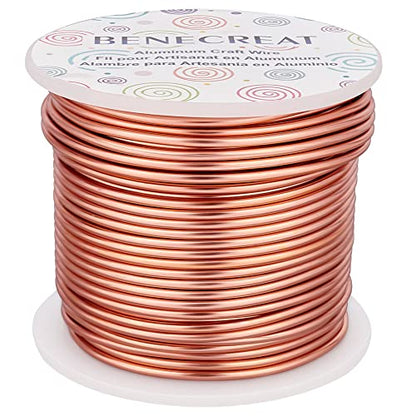 12 Gauge 100FT Aluminum Wire Anodized Jewelry Craft Making Wire Beading Floral Aluminum Craft Material for Jewelry Craft Sculpture (100 Foot)