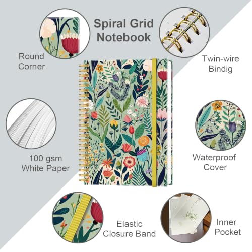 Graph Spiral Journal Notebook