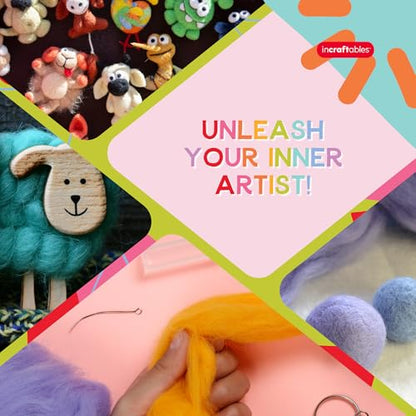 Felting Needles Wool Roving Kit