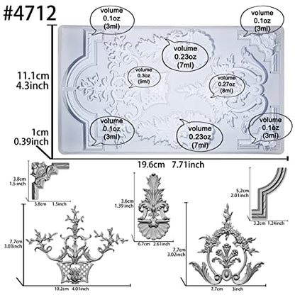 Art Mold for Polyclay Air Dry Clay Plaster