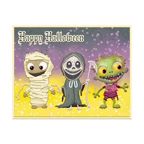 Halloween Clear Silicone stampReusable Stamp with Pumpkins