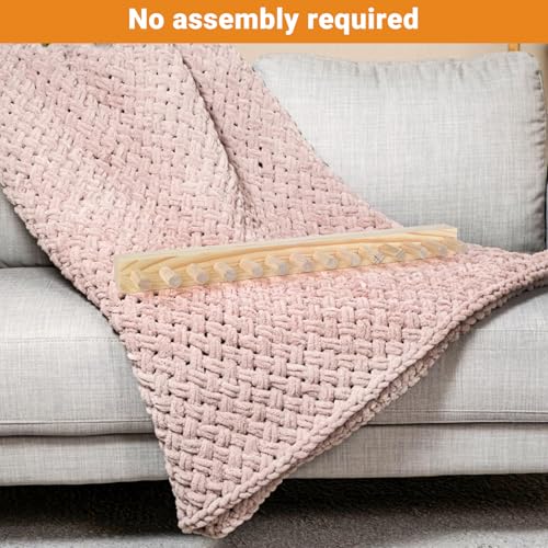Chunky Blankets Loom Knitting Looms Long Installation Free and Adjustable Foldable Portable Extra Loom Large 38