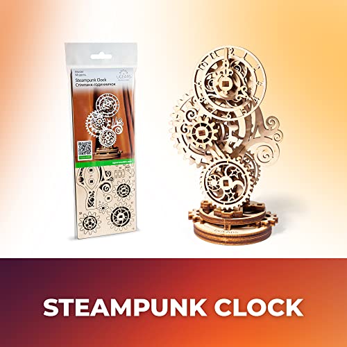 Steampunk Clock 3D Wooden Puzzles for Adults