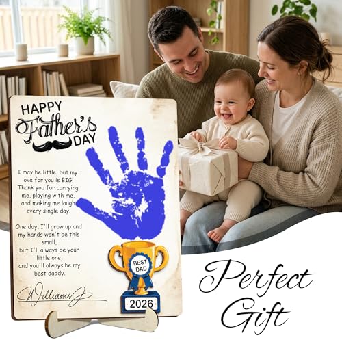 Personalized Fathers Day Handprint Gift