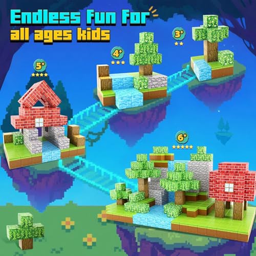 100PCS Magnetic Blocks Forest World
