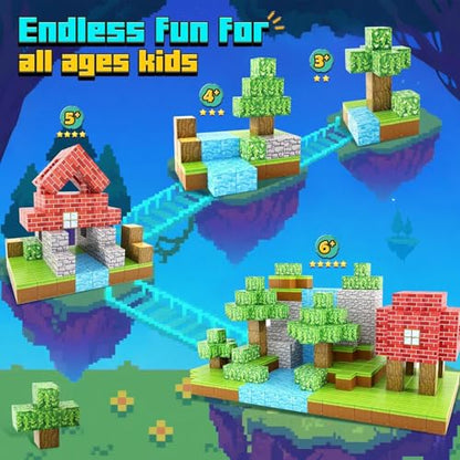 100PCS Magnetic Blocks Forest World