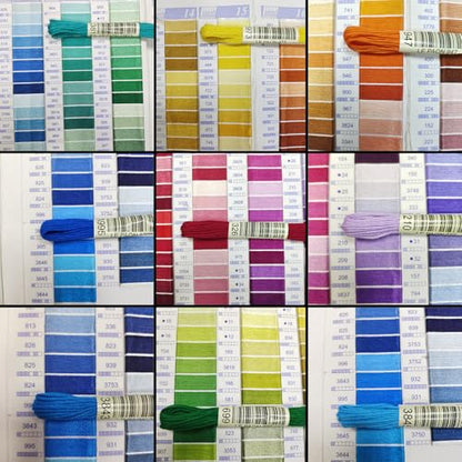 Friendship Bracelet String 50 Skeins Fashionable Rainbow Color Embroidery Floss Cross Stitch Embroidery Thread Cotton Floss Bracelet Yarn (1312.5 Foot)