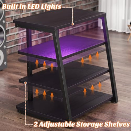 AV Media Stand with Outlets