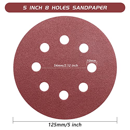5 Inch 120 Grit Sanding Discs (50 Count)