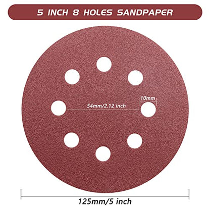5 Inch 120 Grit Sanding Discs (50 Count)
