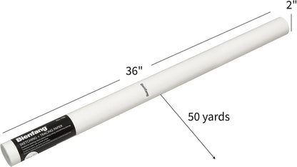 Bienfang Sketching & Tracing Paper Roll, White, 36 Inches x 50 Yards - for Drawing, Trace, Sketch, Sewing Pattern