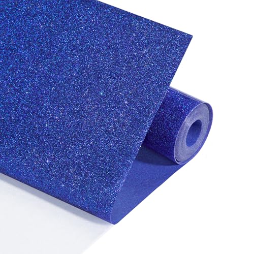 Glitter HTV 12" x 10ft Royal Blue Glitter HTV Heat Transfer Vinyl