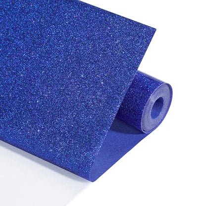 Glitter HTV 12" x 10ft Royal Blue Glitter HTV Heat Transfer Vinyl