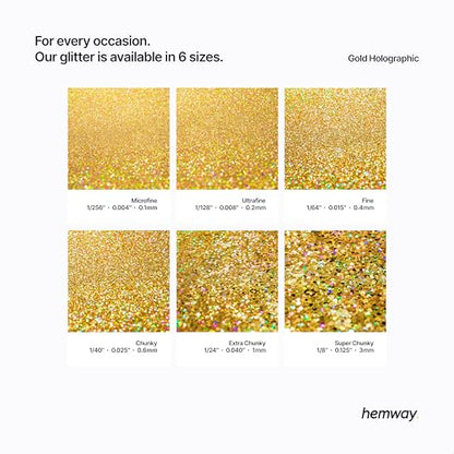 Resin Glitter Gold Holographic Fibre Strands 100g (3.5 Ounce)