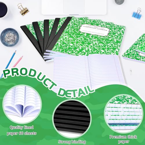 20 Pack Composition Notebooks Bulk