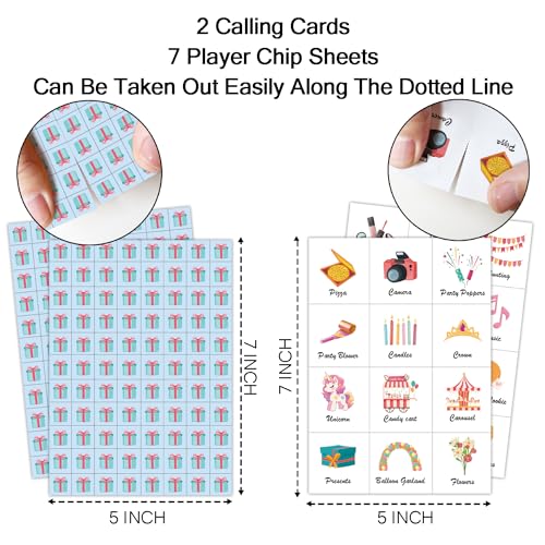 Birthday Party Bingo Game Cards (33 Count)