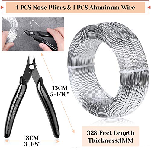 18 Gauge Aluminum Craft Wire Jewelry Making (328 Foot)