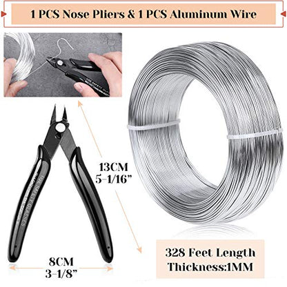 18 Gauge Aluminum Craft Wire Jewelry Making (328 Foot)