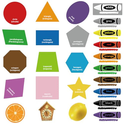 Felt Shape and Color Matching Game Set for Toddlers (58 Count)