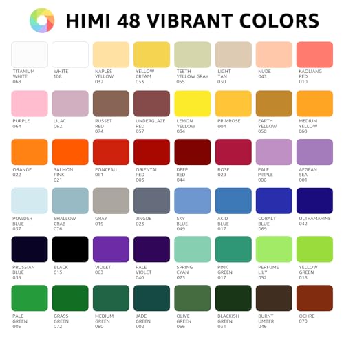 HIMI Gouache Paint Set (19.2 Fl Oz)
