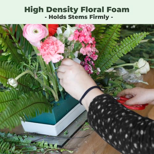 Upgraded 6 Pack Floral Flower Foam Styrofoam Blocks for Flower Arrangements