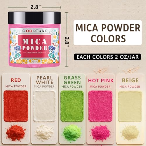 5 Colors Mica Powder for Resin