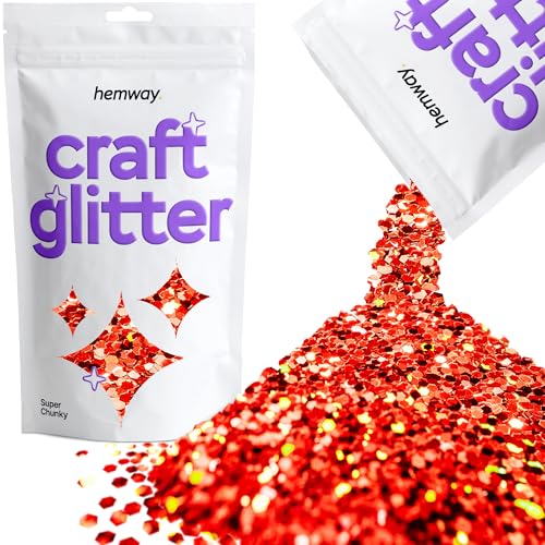 Craft Glitter Red Holographic 100g Super Chunky Glitter (3.5 Ounce)