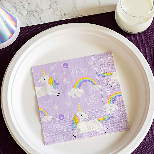 Purple Paper Luncheon Napkin (20 Count)
