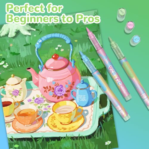 12 Macaron Acrylic Paint Markers (12 Count)