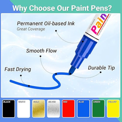 Oil Based Paint Markers (8 Count)