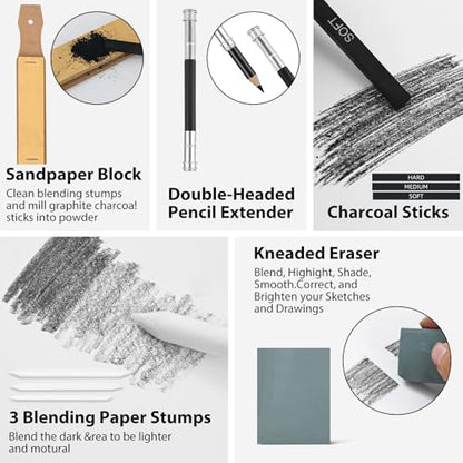 Drawing Sketching Pencil Set (34 Count)