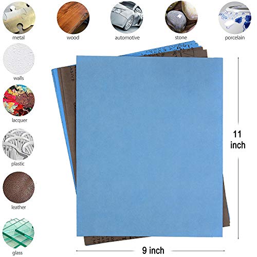 9x11 inch 10 Sheets Sandpaper (10 Count)