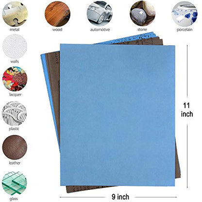 9x11 inch 10 Sheets Sandpaper (10 Count)