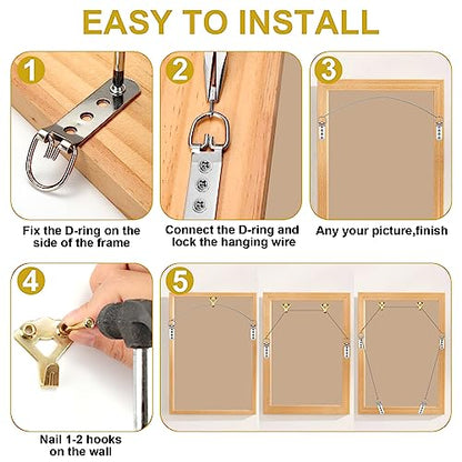 88Pcs Heavy Duty Picture Hanging Wire Kit (87 Count)