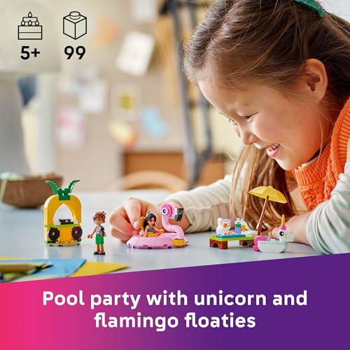 Friends Unicorn & Flamingo Pool Party Pretend Play Building Toy