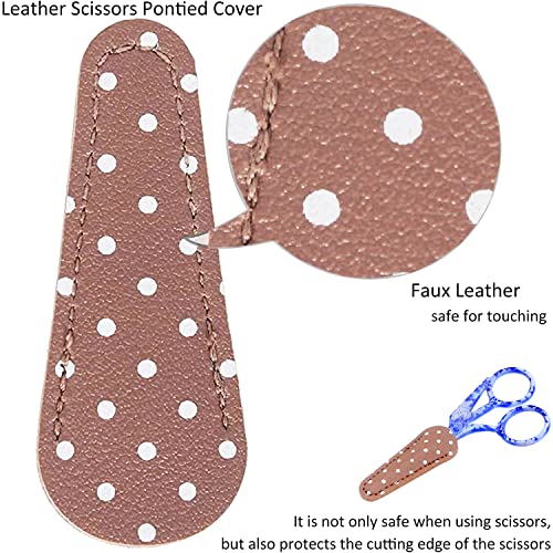4.5" Crochet Scissors Thread Snips with Protective Case (2 Count)