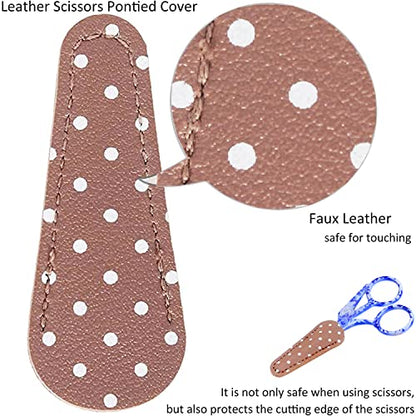 4.5" Crochet Scissors Thread Snips with Protective Case (2 Count)