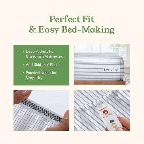 100% Organic Cotton King Size Bed Sheets