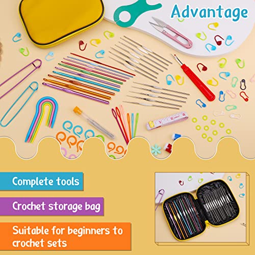 110 Pcs Crochet Hooks Set 0.6