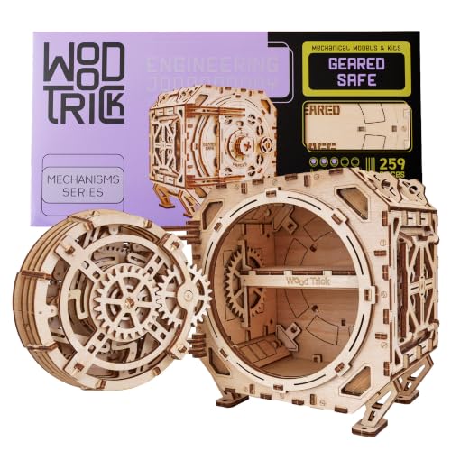 Safe Locker Puzzle Box 3D Wooden Puzzles for Adults to Build