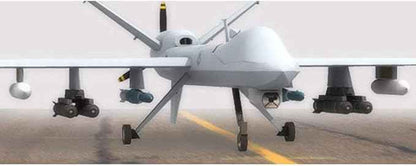 1/32 MQ-9 Reaper Reconnaissance Aircraft Drone Aircraft Model Kit, DIY Paper Model Building Set Handmade Military Collection
