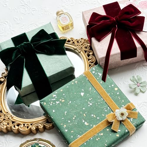 Vintage Khaki Velvet Ribbon